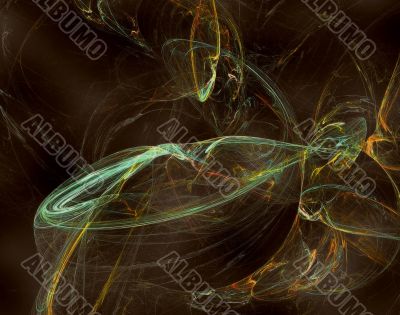 Fractal 12 - green and blue