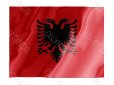 Albania fluttering
