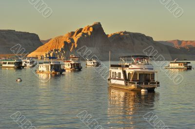 Lake in Red desert