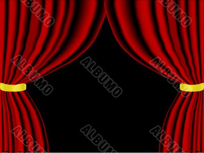Red curtain