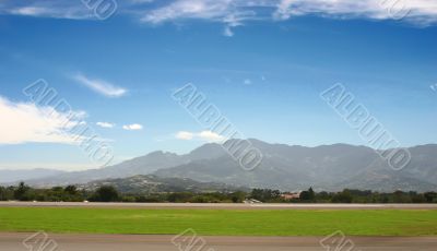 Airport in mountains