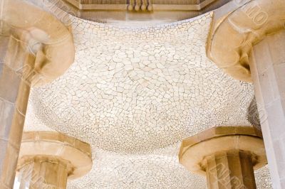 Parc guell tiled ceiling