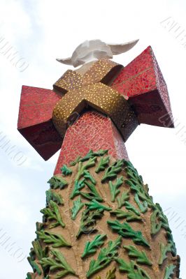 Detail of gaudi`s Sagrada Familia