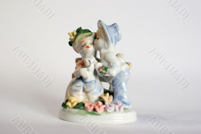 ceramic figurine of falling in love