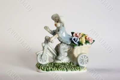 ceramic figurine of florist