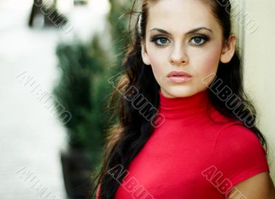 Brunette business woman