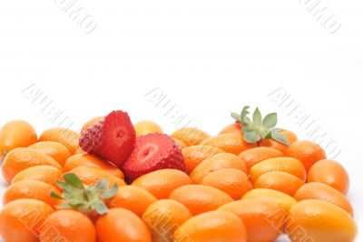 Strawberry and kumquats