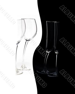 The crystal glass for  celebration