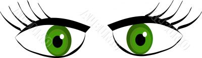 Green eyes