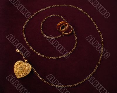 heart clock & rings
