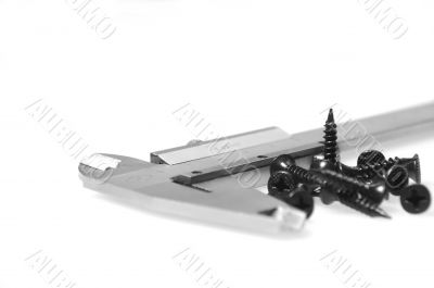 caliper with screws