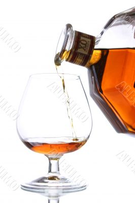 Brandy and glass