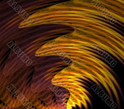 Wavy Streaks Abstract