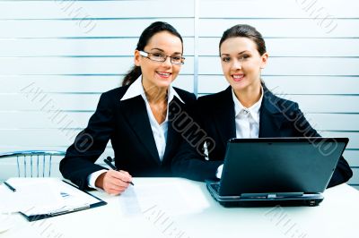 Business ladies at work