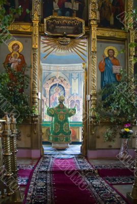 Holiday - Trinity in Russian orthodox church