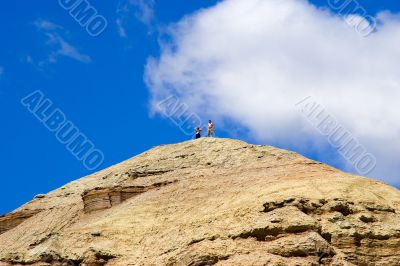 Peak in blue sky