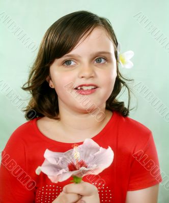 Child With Hibiscus