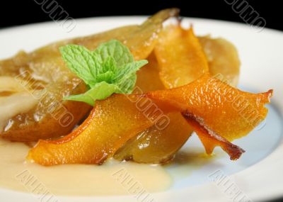 Orange Poached Pears