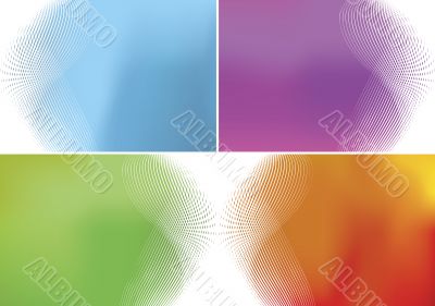 Four differently themed backgrounds