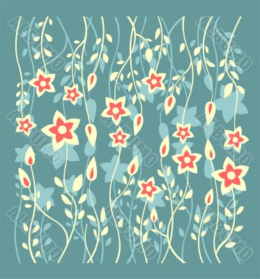 abstract flowers background