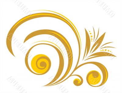 yellow abstract pattern