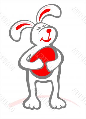 bunny and egg