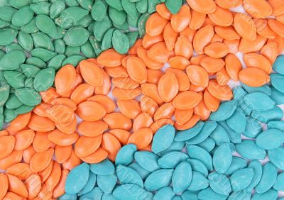 Colorful seeds background