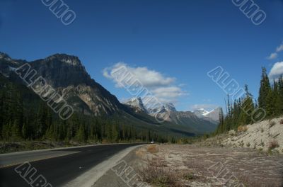 Mountains and highway