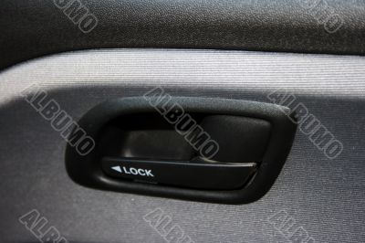 Inside handle of car door
