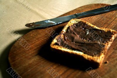 A toast on a table