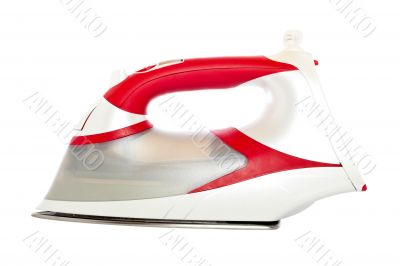 Red electric iron