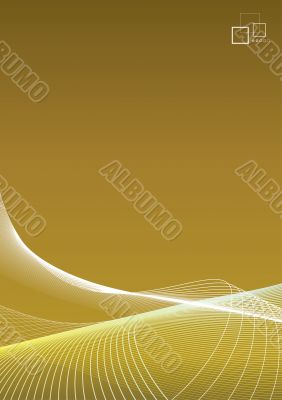 Slick modern background illustration with logo