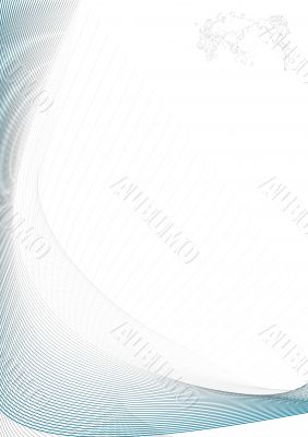 Lined art background with world map