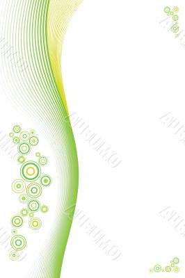 Lined background with modern cherry circles
