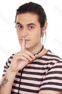 Young man thinking