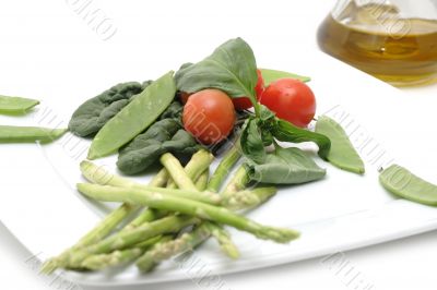 Vegetables on a plate