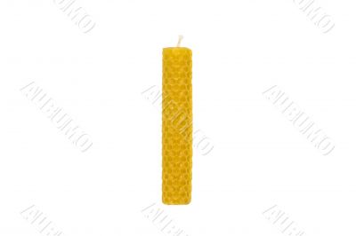 Yellow honeycomb candle
