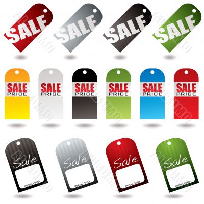 sale tags collection