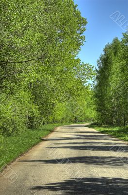 Walk on a wood.