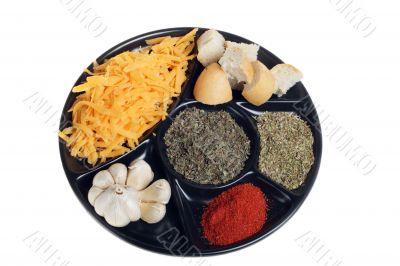 produce to fondue grated cheese garlic ground paprika origanum b