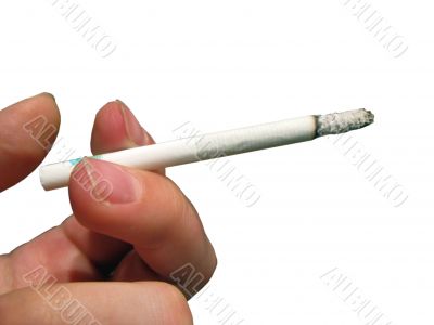 Cigarette in hand