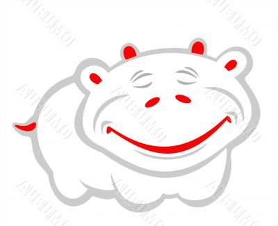 Smiling hippopotamus
