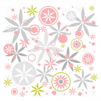 Pastel flowers background