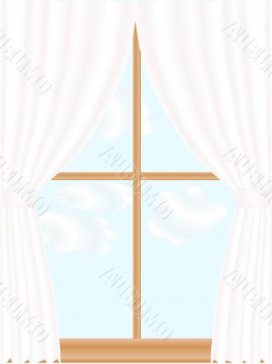 Sky behind the window