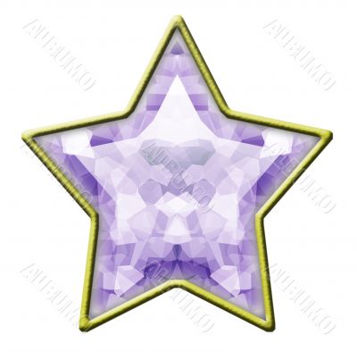 Isolated Diamond Star