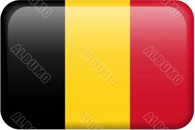 Belgian Flag Button