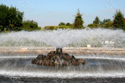 fountain in the garden
