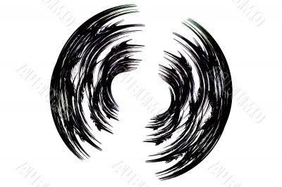 semi circles abstract