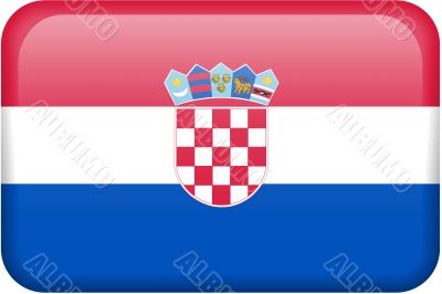 Croatian Flag Button