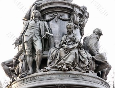 Pedestal of empress Ekaterina`s monument
